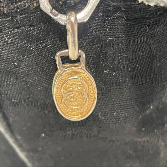 Vintage Gucci Black Monogram Shoulder Bag Italy Logo Strap Classic Old Money - Picture 8 of 15